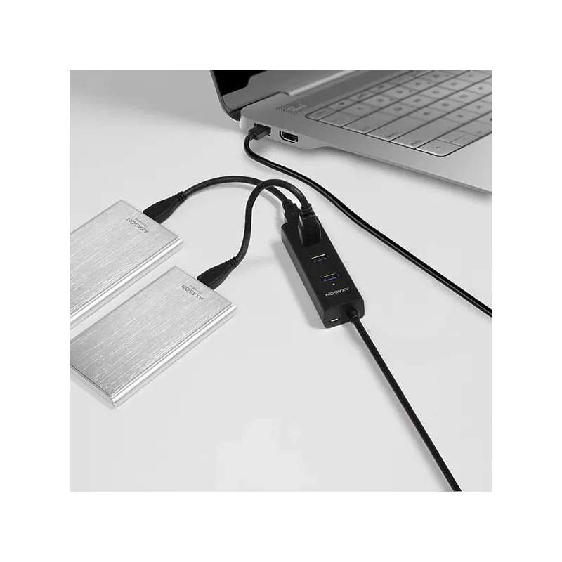 I-o hub usb3.0 4port charging-1.2m hue-s2bl axagon