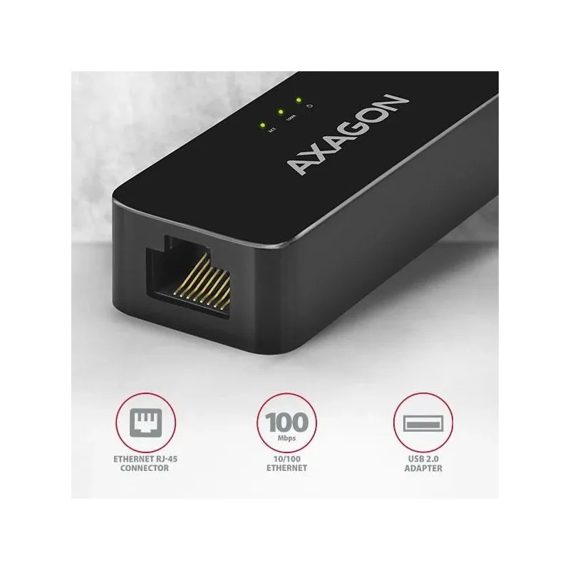 Net adapter usb2 10-100m-ade-xr axagon