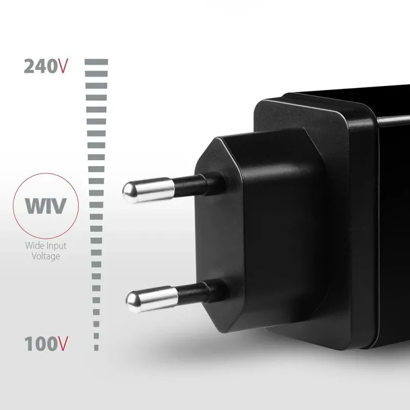 Mobile charger wall usb 24w-2port acu-qs24 axagon