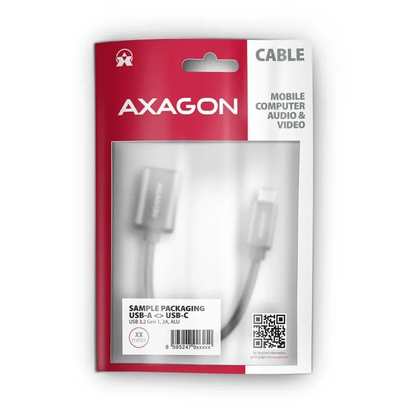 I-o adapter usb-c m to usb-a f-0.2m rucm-afac axagon