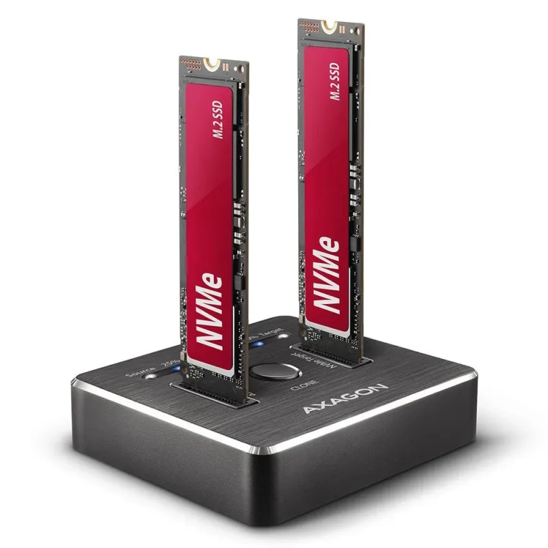 Ssd acc dock station usb-c-2xm.2 nvme adsa-m2c axagon