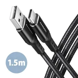 AXAGON Data and charging cable, 1.5 m - BUCM-AM15AB - USB Type-C to USB Type-A