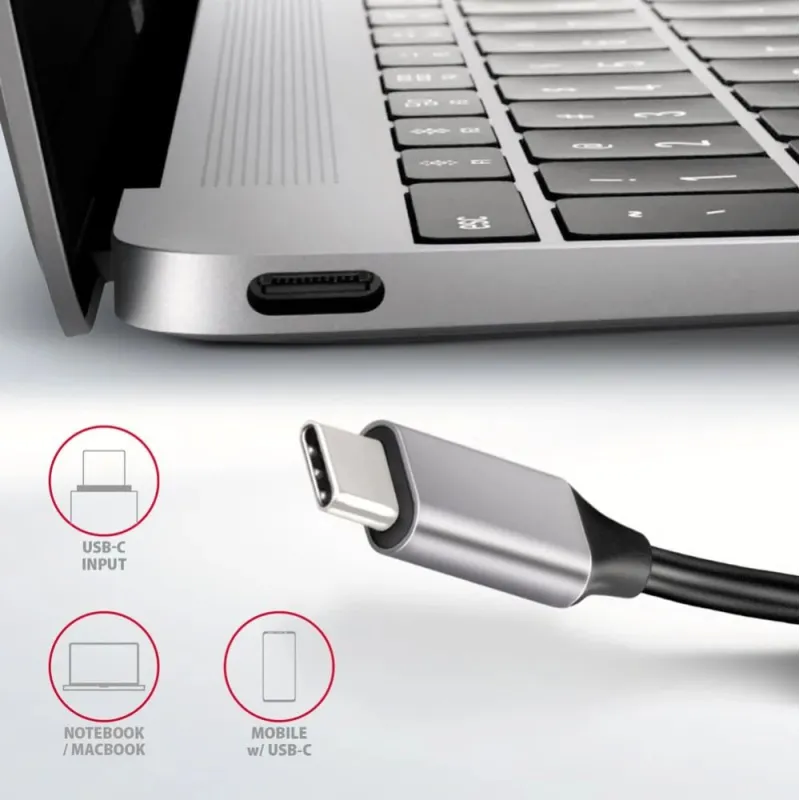 I-o hub usb-c 5in1-0.2m hmc-hcr3a axagon