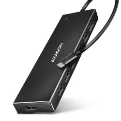 I-o hub usb-c 7port flat-0.3m hue-f7c axagon
