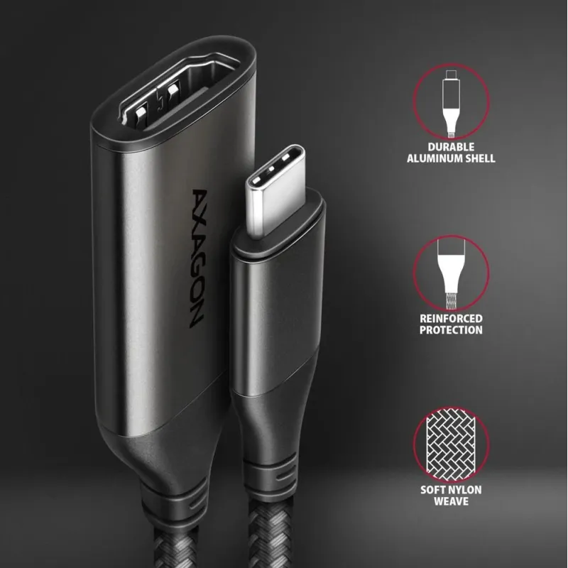 Cable usb-c to hdmi 0.25m-rvc-hi2m axagon