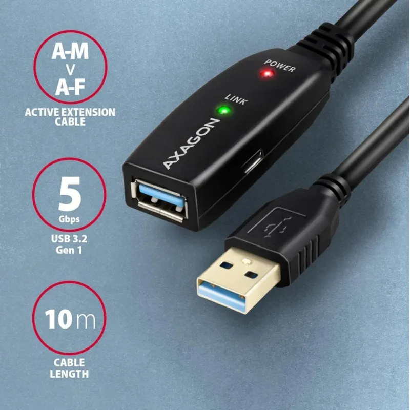 AXAGON Active extension USB 3.2 Gen 1, 10 m - ADR-310