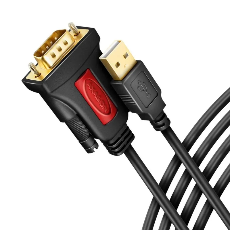 Cable usb2.0 to rs-232 db9-m-1.5m ads-1psn axagon