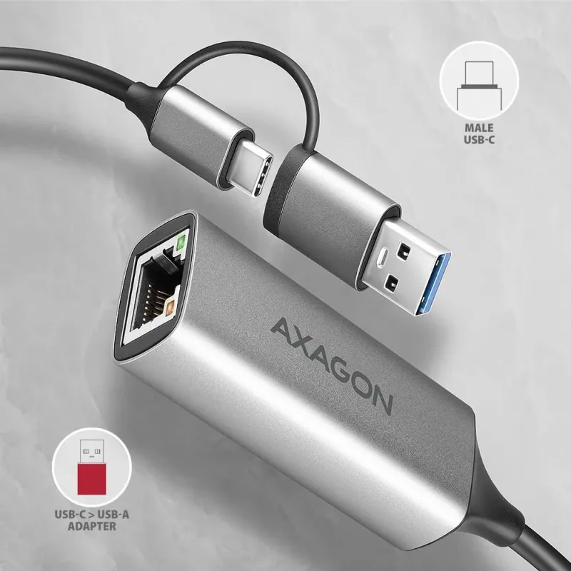 Net adapter usb-c 1gb-ade-txca axagon