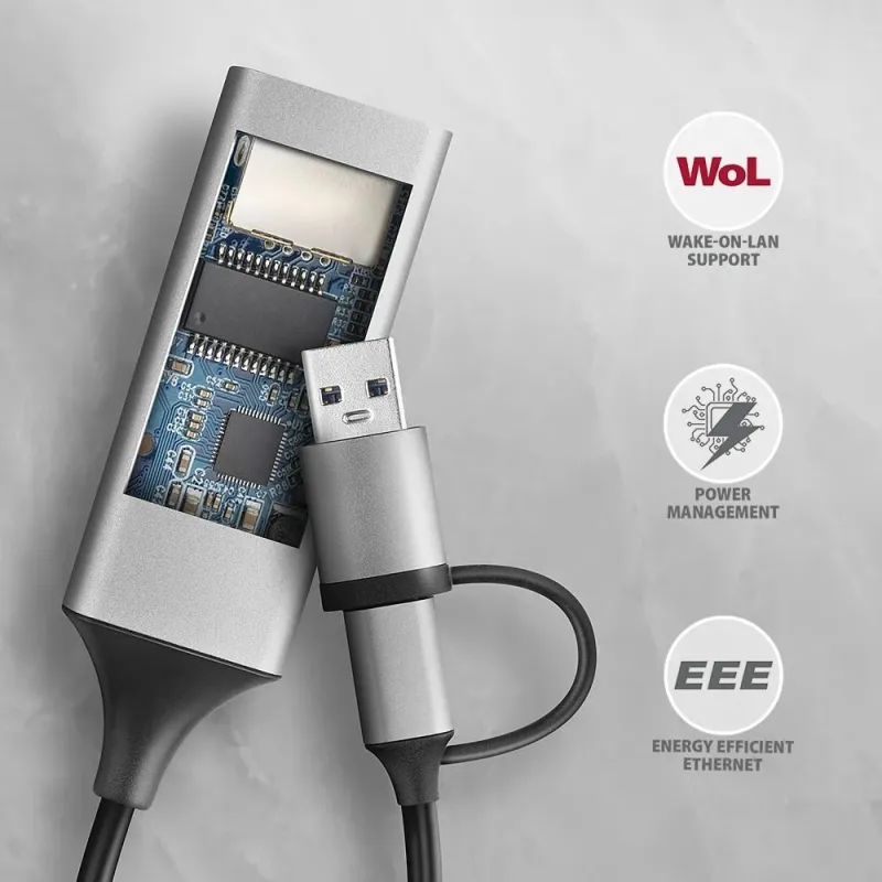 Net adapter usb-c 1gb-ade-txca axagon