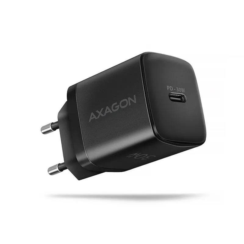 Mobile charger wall usb-c 30w-1port black acu-pd30 axagon