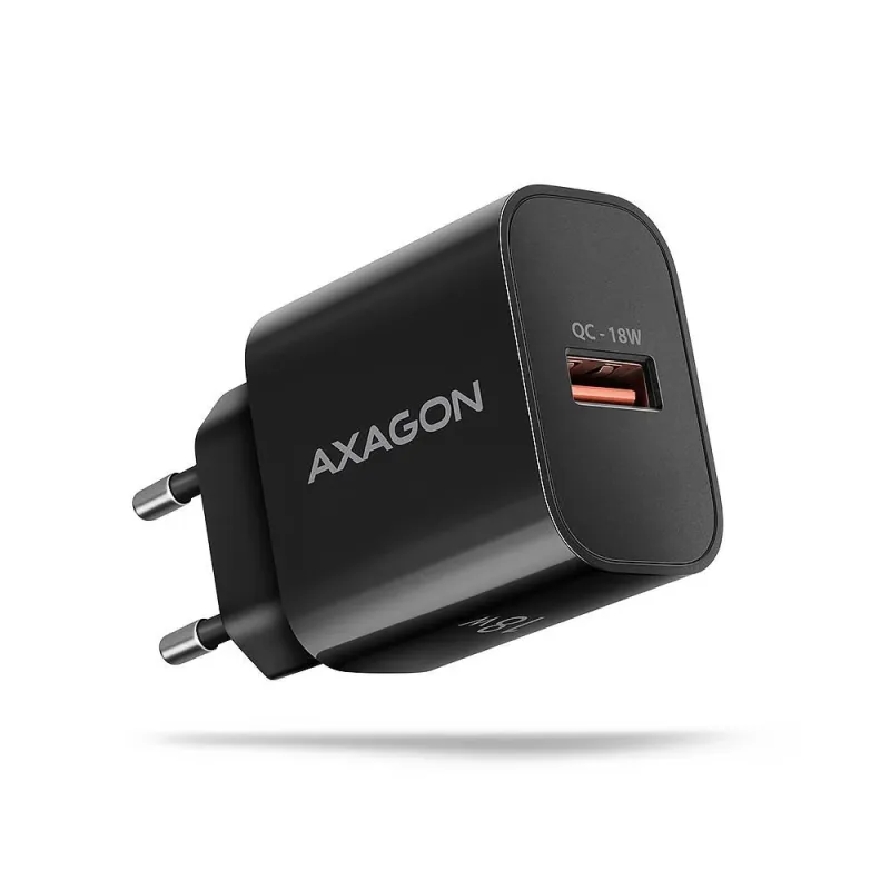 Mobile charger wall usb 18w-1port black acu-qc18 axagon