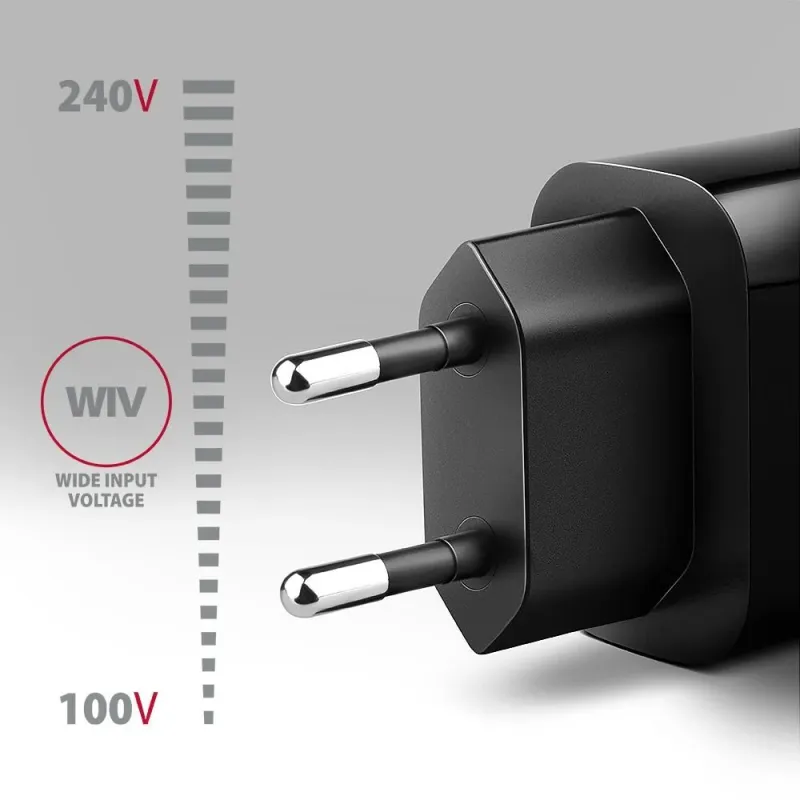 Mobile charger wall usb 18w-1port black acu-qc18 axagon