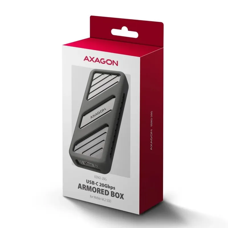Ssd acc enclosure m.2 nvme-usb-c eem2-20g axagon