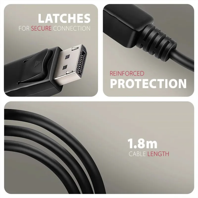 Cable dp to hdmi 1.8m-rvd-hi20c2 axagon