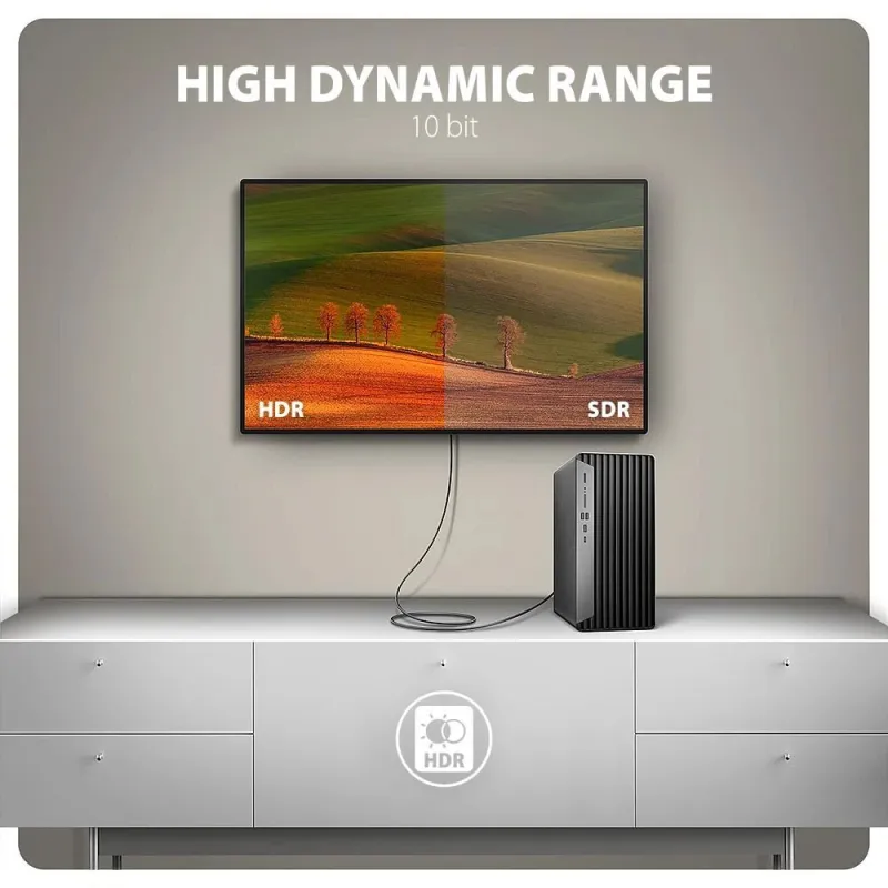 Cable dp to hdmi 1.8m-rvd-hi20c2 axagon