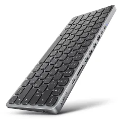 Keyboard + i-o hub 9in1-0.6m hmc-kb-crl axagon