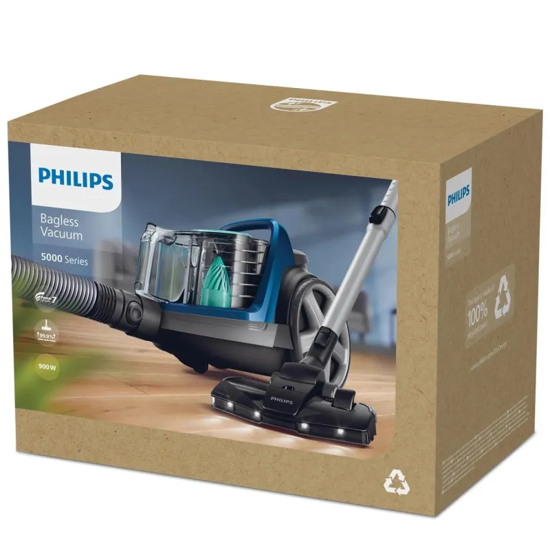 Vacuum Cleaner-PHILIPS-Cordless-900 Watts-Capacity 1.5 l-Noise 77 dB-Black-Weight 4.5 kg-FC9557-09