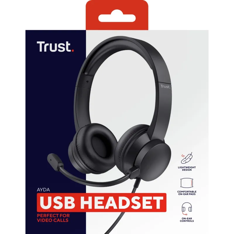 Headset ayda usb pc-25088 trust