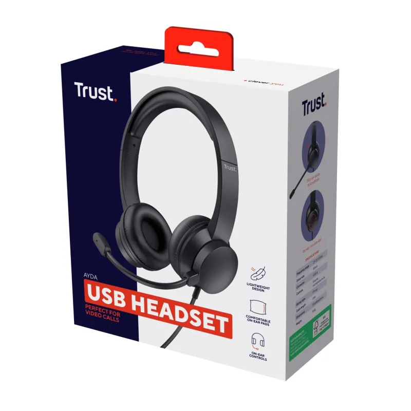 Headset ayda usb pc-25088 trust