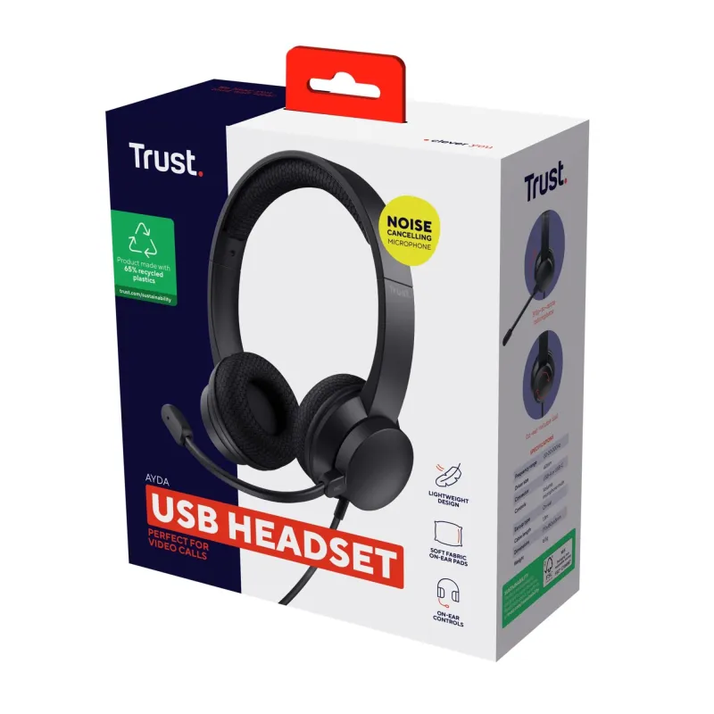 Headset ayda usb-enc pc-25089 trust