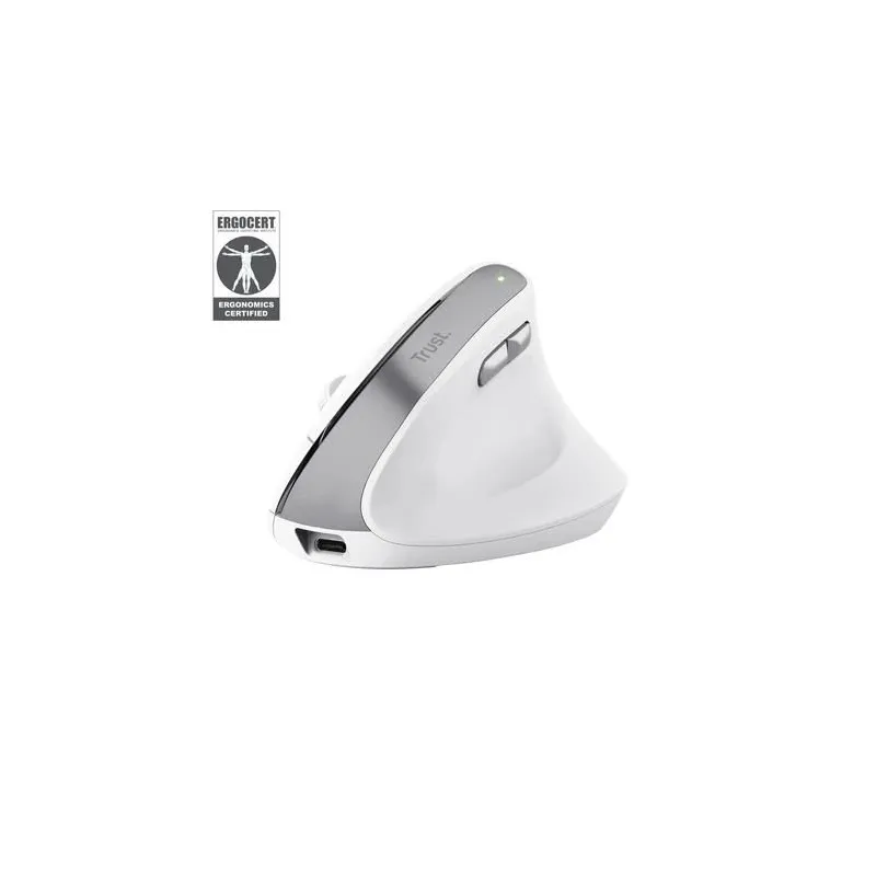 Mouse usb optical wrl bayo ii-ergo wht 25398 trust