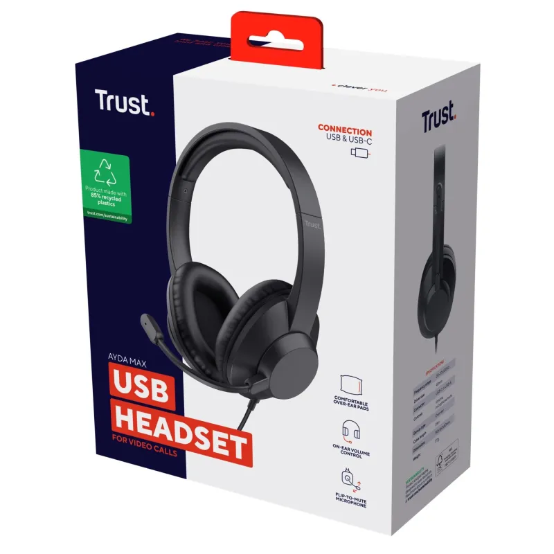 Headset ayda max usb-25461 trust