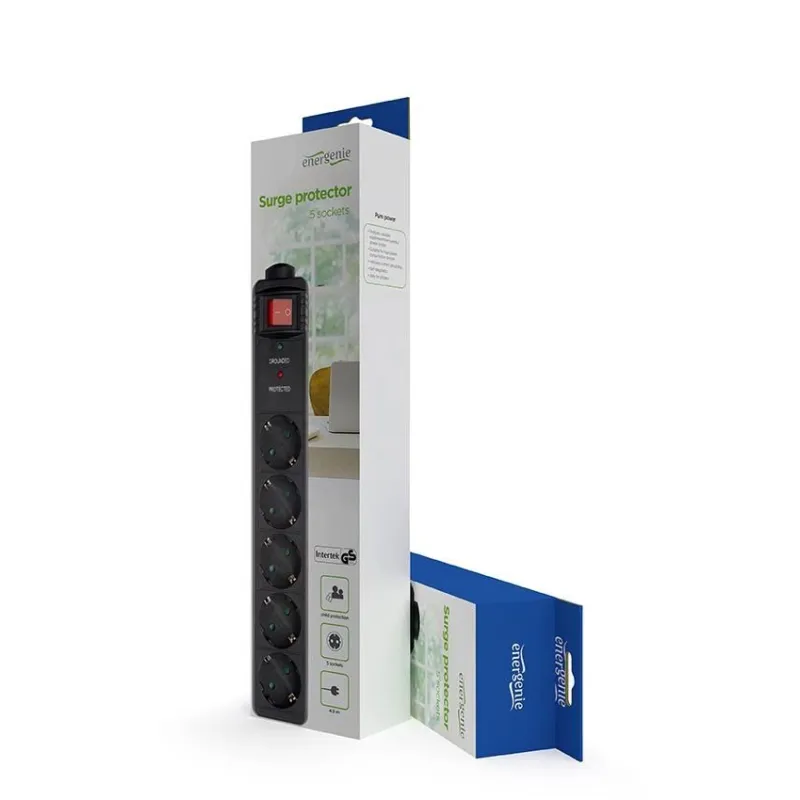 Cable power extension 4.5m-5outl spg5-c-15 gembird