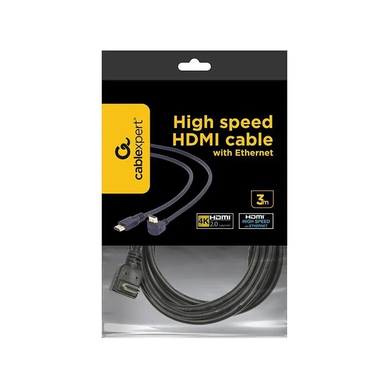 Cable hdmi-hdmi 3m v2.0 90deg.-cc-hdmi490-10 gembird