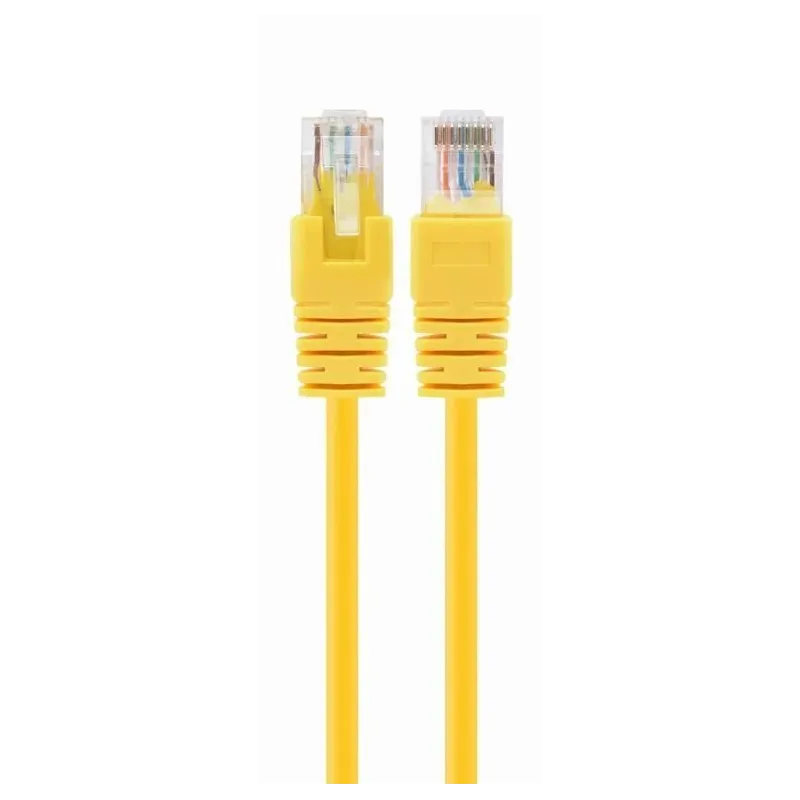 Patch cable cat5e utp 0.25m-yellow pp12-0.25m-y gembird