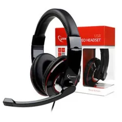 Headset stereo usb black-mhs-u-001 gembird