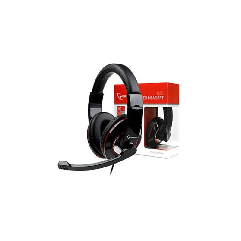 Headset stereo usb black-mhs-u-001 gembird