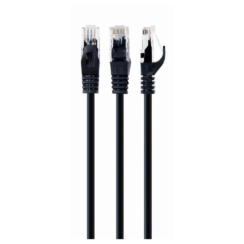 Patch cable cat6 utp 0.5m-black pp6u-0.5m-bk gembird