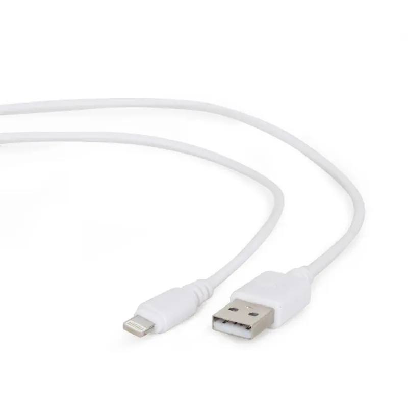 Cable lightning to usb2 2m-wht cc-usb2-amlm-2m-w gembird