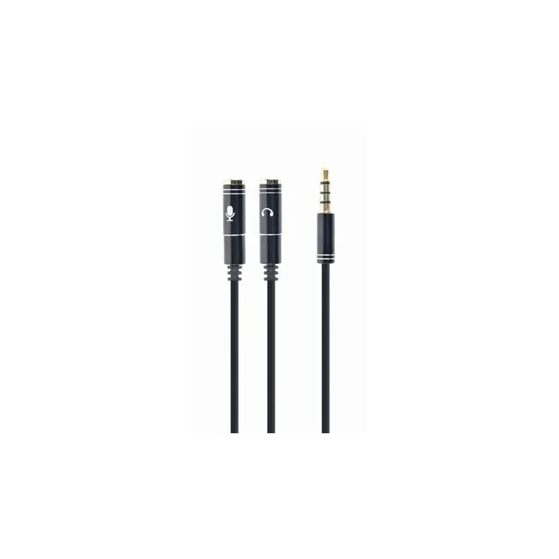 Cable audio 3.5mm 4-pin to-3.5mm s+mic cca-417m gembird