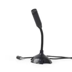 Gembird - Desktop microphone - MIC-D-02 - 3.5 mm - Black - 3.5 mm audio plug