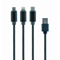 Cable usb charging 3in1 1m-black cc-usb2-am31-1m gembird
