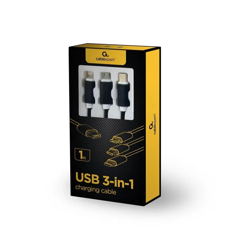 Cable usb charging 3in1 1m-black cc-usb2-am31-1m gembird