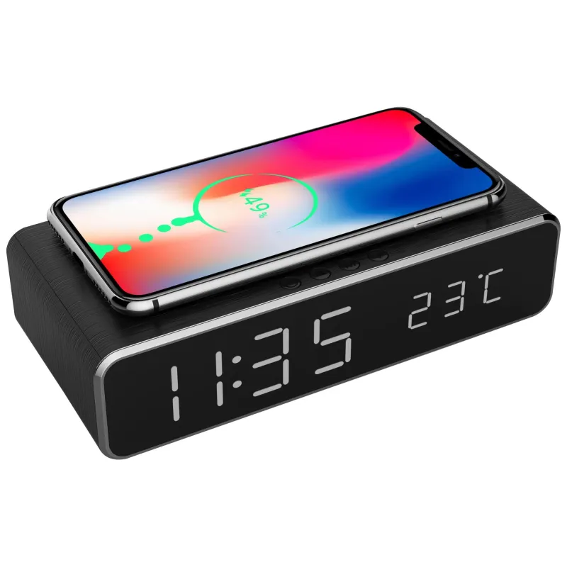 Gembird - Digital alarm clock with wireless charging function - DAC-WPC-01 - Wireless connection