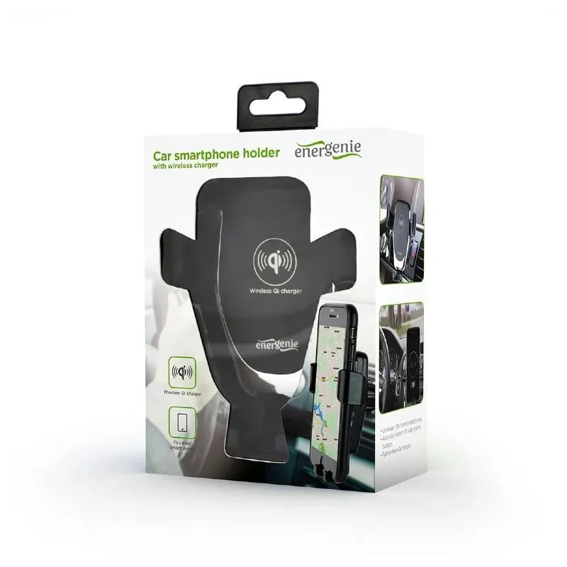 Mobile holder car w-charger qi-eg-ta-chav-qi10-01 gembird