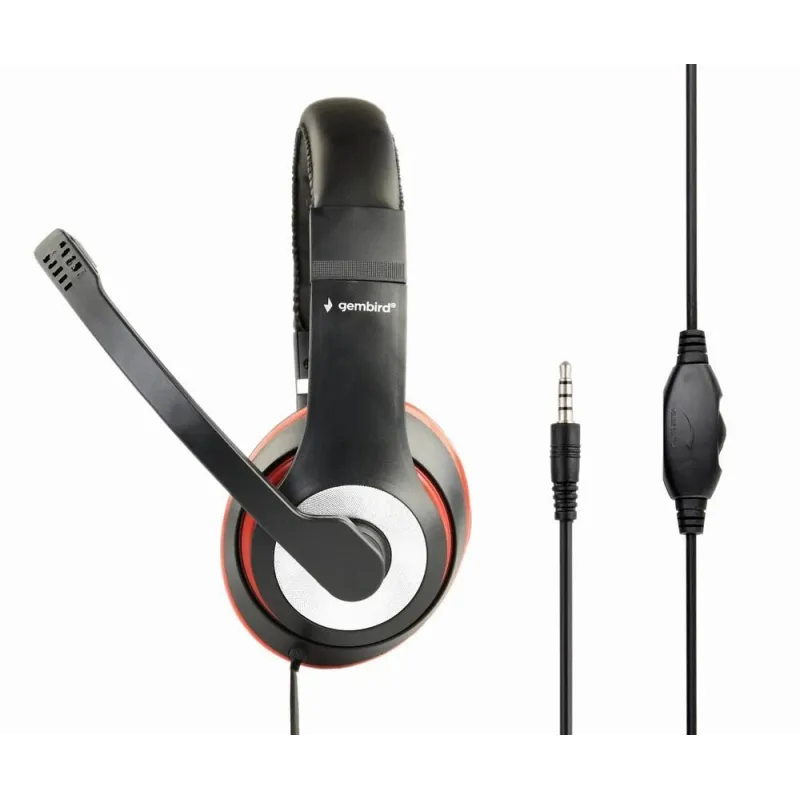 Headset stereo black-mhs-03-bkrd gembird