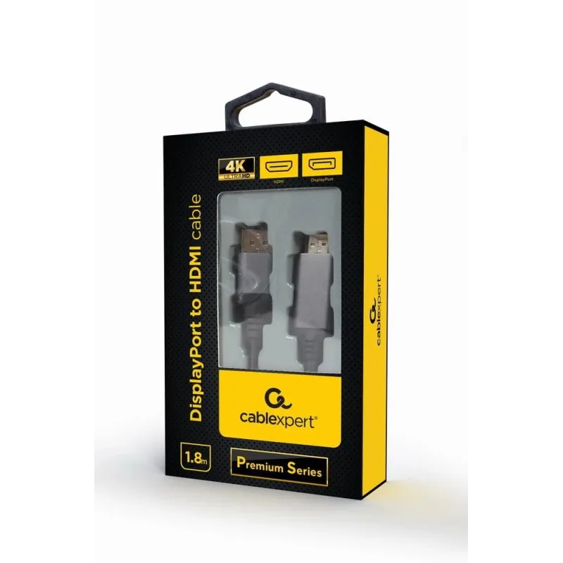 Cable display port to hdmi-1.8m cc-dp-hdmi-4k-6 gembird