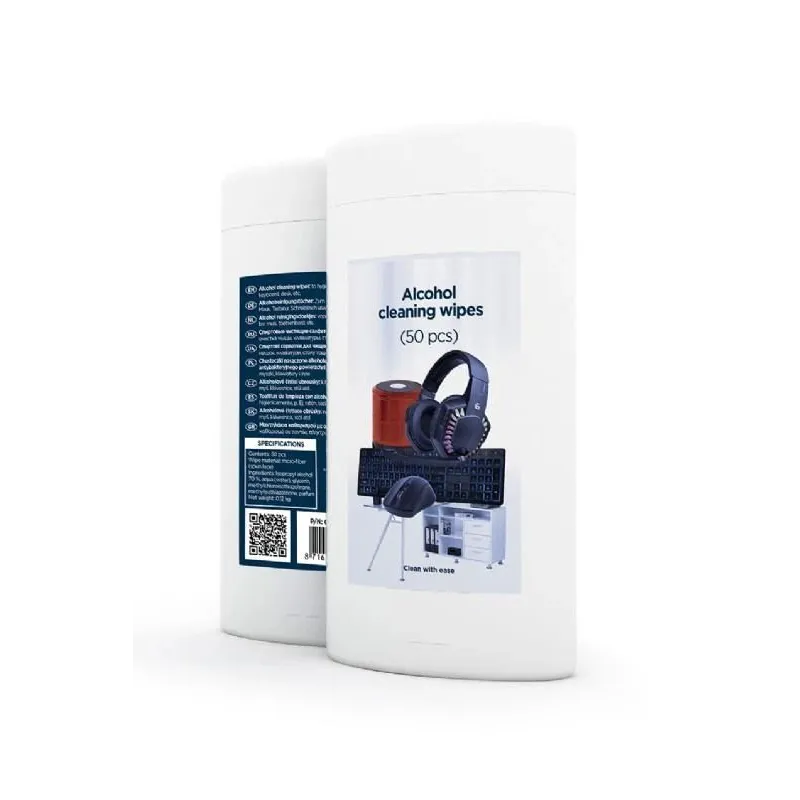 Gembird - Alcohol Cleaning Wipes ,50 pcs, - CK-AWW50-01 - Cleaning Wipes