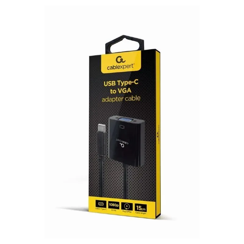 I-o adapter usb-c to vga-a-cm-vgaf-01 gembird