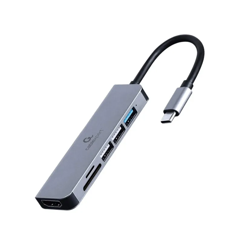 I-o adapter usb-c to hdmi-usb3-6in1 a-cm-combo6-02 gembird
