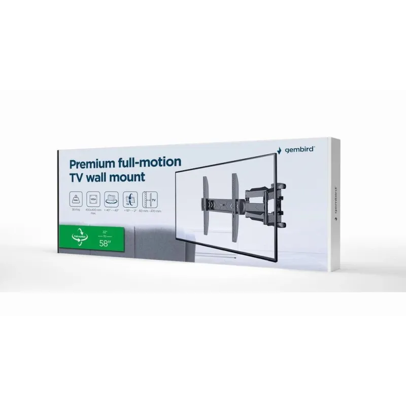 Tv set acc wall mount 32-58-wm-58st-01 gembird