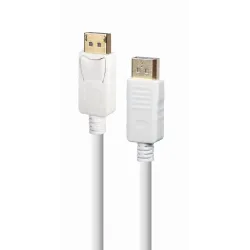 Cable display port 1.8m-white cc-dp2-6-w gembird