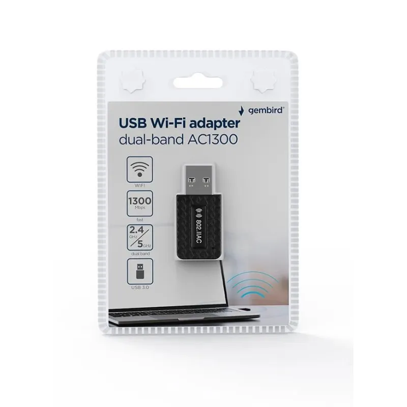 Wrl adapter 1300mbps usb-dualband wnp-ua1300-03 gembird