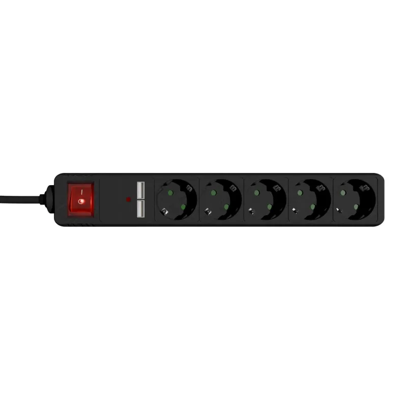 Cable power extension 1.5m-5outl. spg5-u2-5-02 gembird