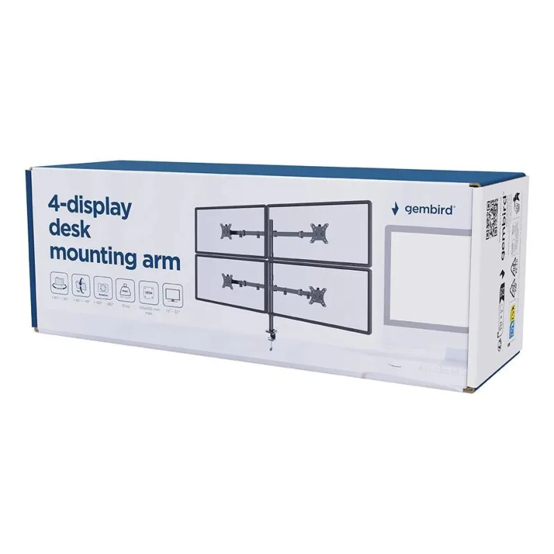 Display acc 4 mounting arm-13-32 ma-d4-01 gembird