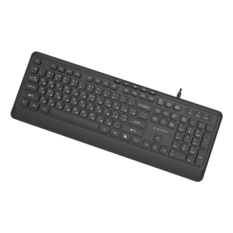 Keyboard multimedia usb cyrill-black kb-mch-05-cyrl gembird